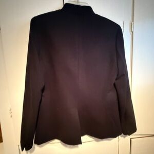 J Crew 365 Twill Blazer Jacket Slim Fit Black SZ 2